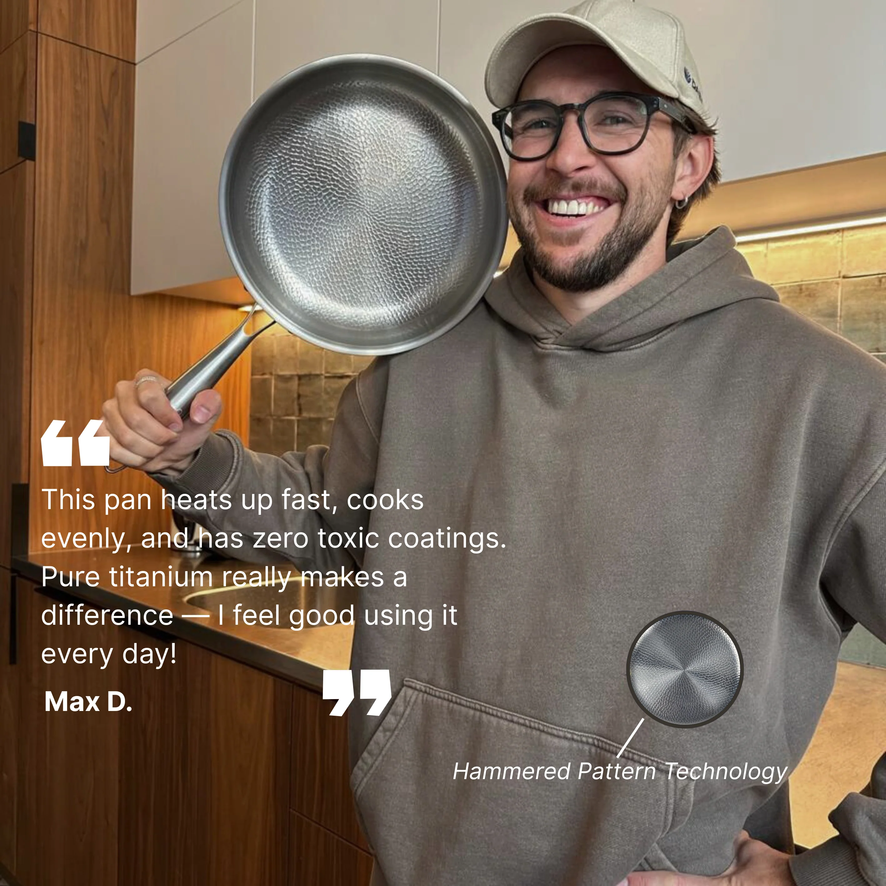 Titanium Hammered Deep Pan Pro - Image 8